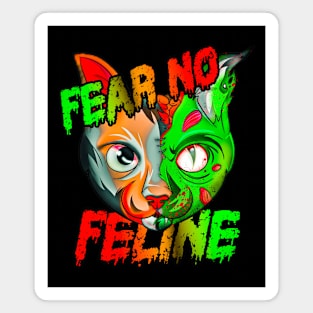 Fear No Feline Zombie Magnet